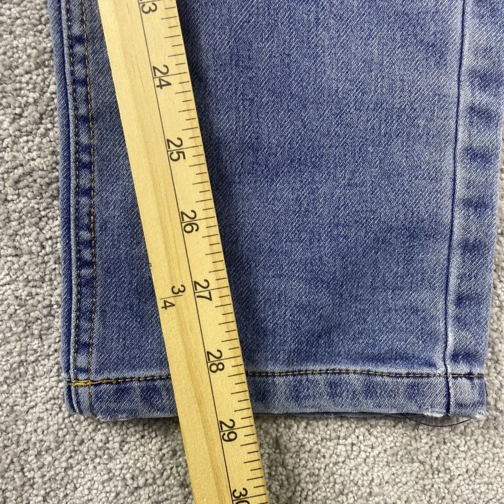 Joe's Jeans Girl's Size 16 (25x29) Mid-Rise Medium Wash Straight Leg Denim - Picture 9 of 12